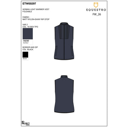 Equestro Women's vest Foldable line