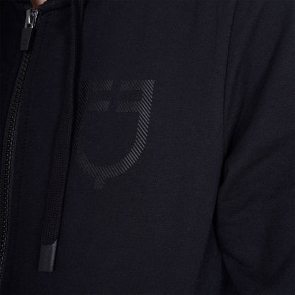 Equestro Women's sweatshirt with adjustable hood and zip