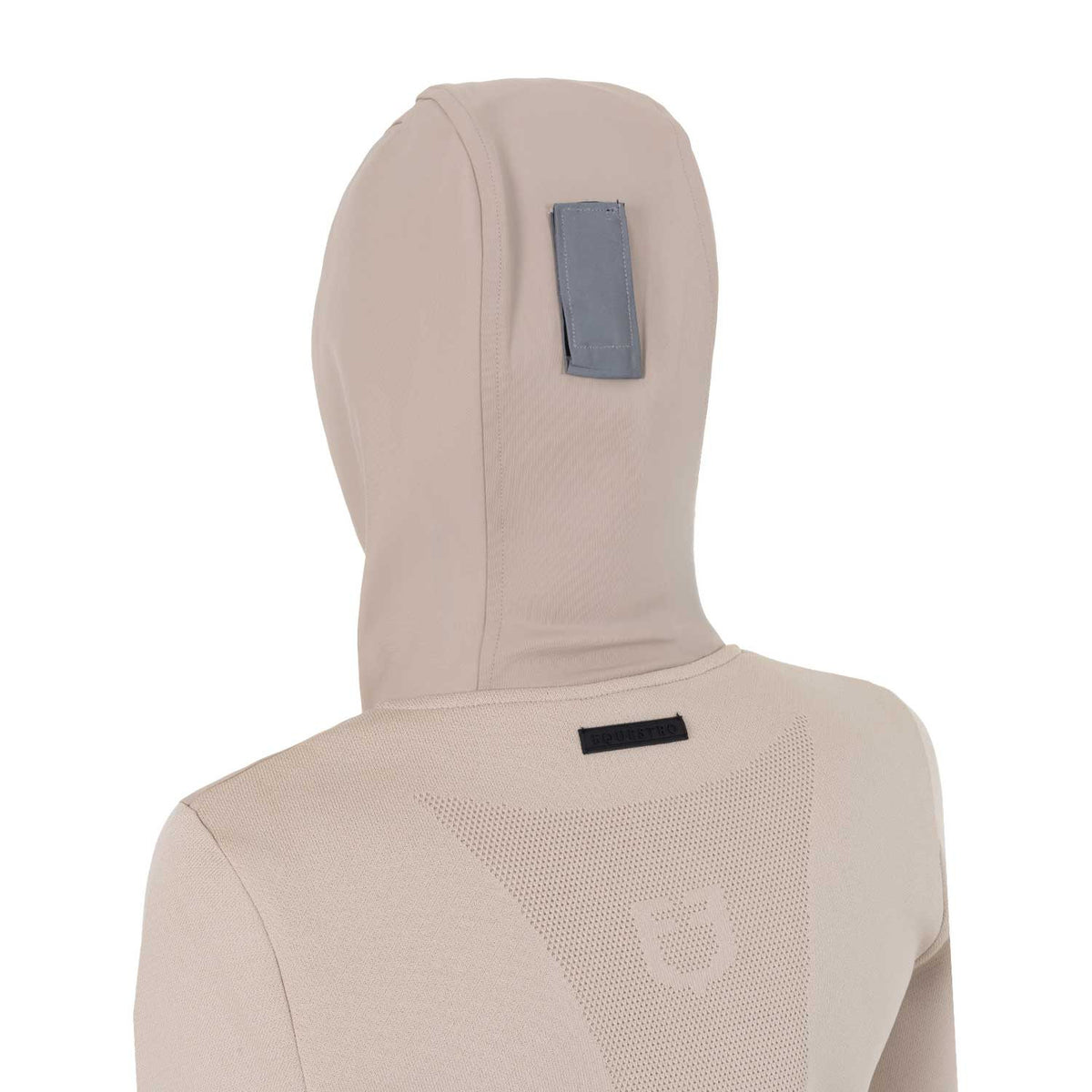 Equestro Women's technical hooded sweatshirt with micro-mesh inserts