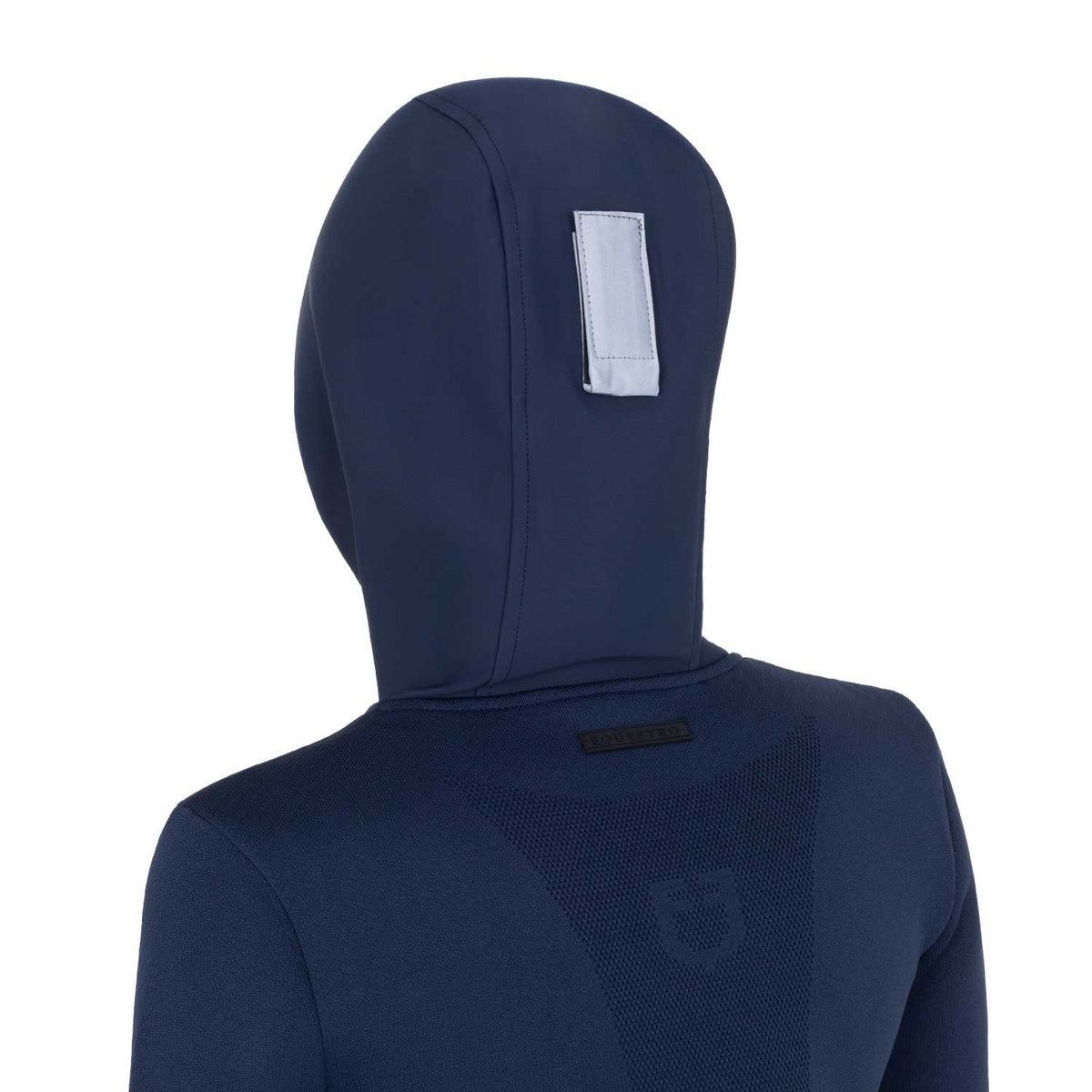 Equestro Women's technical hooded sweatshirt with micro-mesh inserts