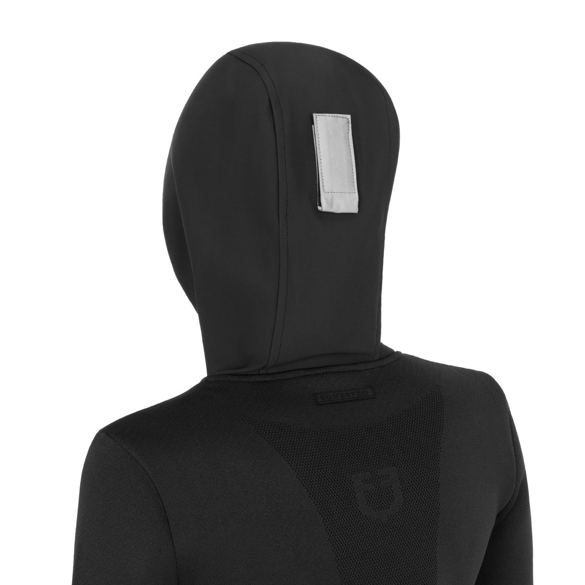 Equestro Women's technical hooded sweatshirt with micro-mesh inserts