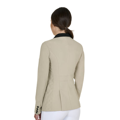 Equestro Women's Monogram competition jacket with three buttons