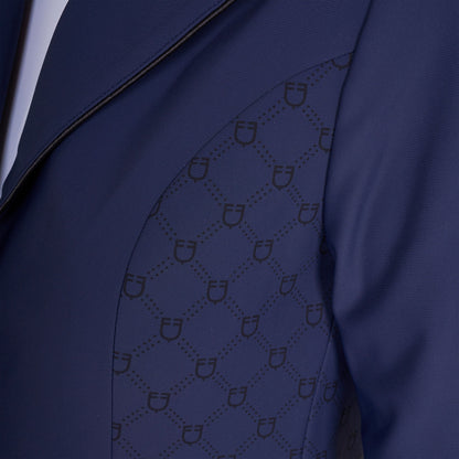 Equestro Women's Monogram competition jacket with three buttons