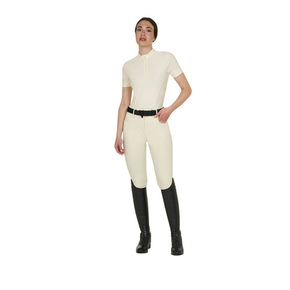 Equestro Women's training T-shirt in technical fabric with micro-holes
