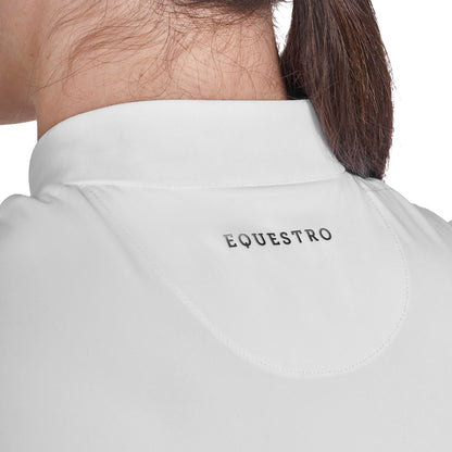 Equestro Women's training T-shirt in technical fabric with micro-holes