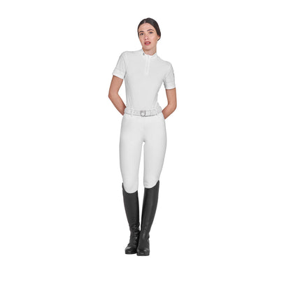 Equestro Women's training T-shirt in technical fabric with micro-holes