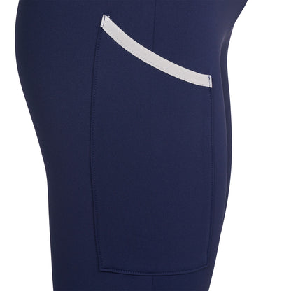 Equestro Women's two-tone full-grip leggings