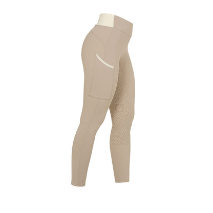 Equestro Women's two-tone full-grip leggings