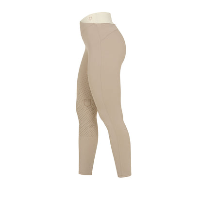 Equestro Women's two-tone full-grip leggings