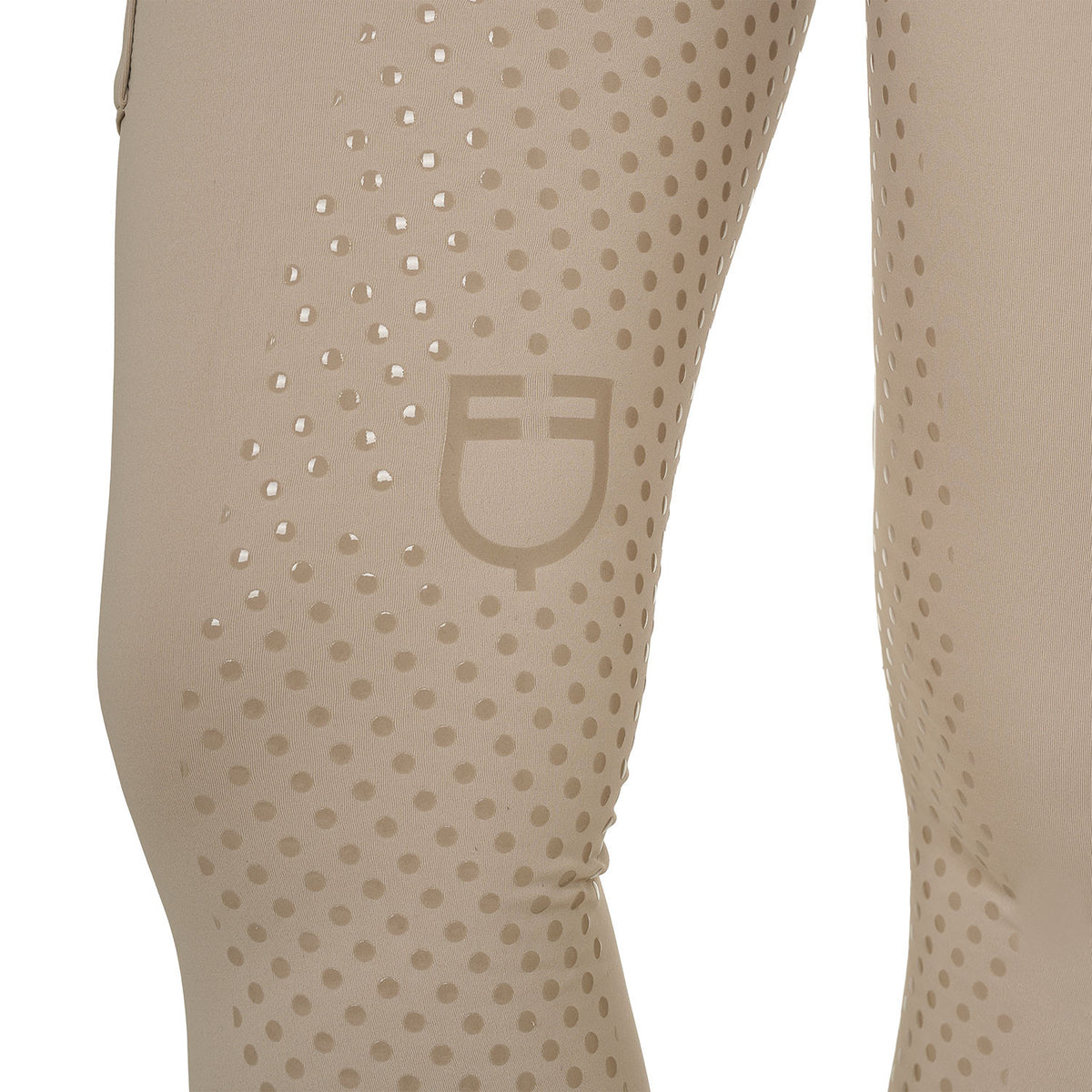 Equestro Women's two-tone full-grip leggings