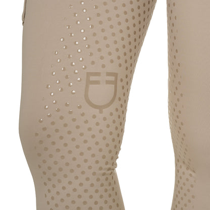 Equestro Women's two-tone full-grip leggings