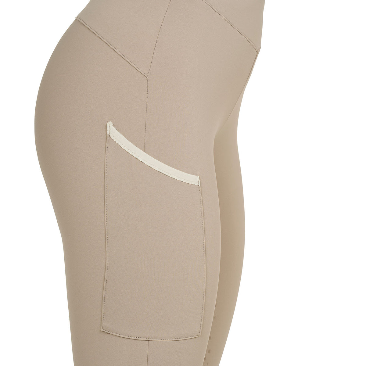 Equestro Women's two-tone full-grip leggings