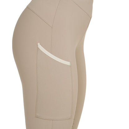 Equestro Women's two-tone full-grip leggings