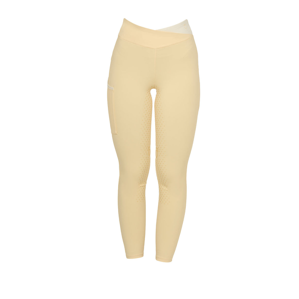Equestro Women's two-tone full-grip leggings