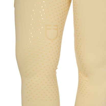 Equestro Women's two-tone full-grip leggings