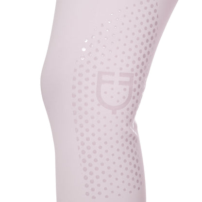 Equestro Women's high-waisted breeches with rhinestone logo