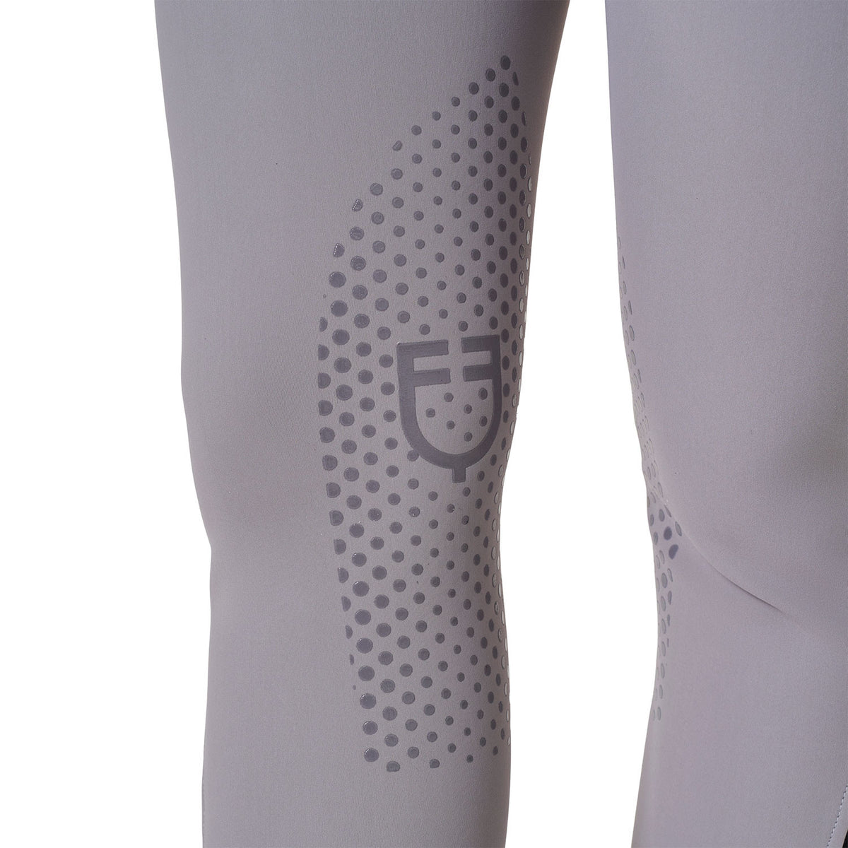 Equestro Women's high-waisted breeches with rhinestone logo