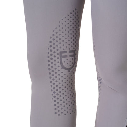Equestro Women's high-waisted breeches with rhinestone logo