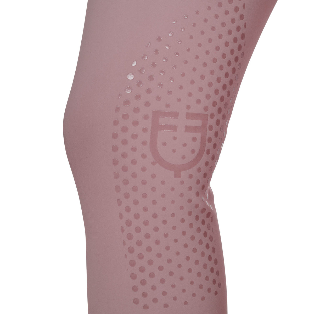 Equestro Women's high-waisted breeches with rhinestone logo