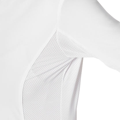 Equestro Women’s competition polo with shirt collar and mesh inserts