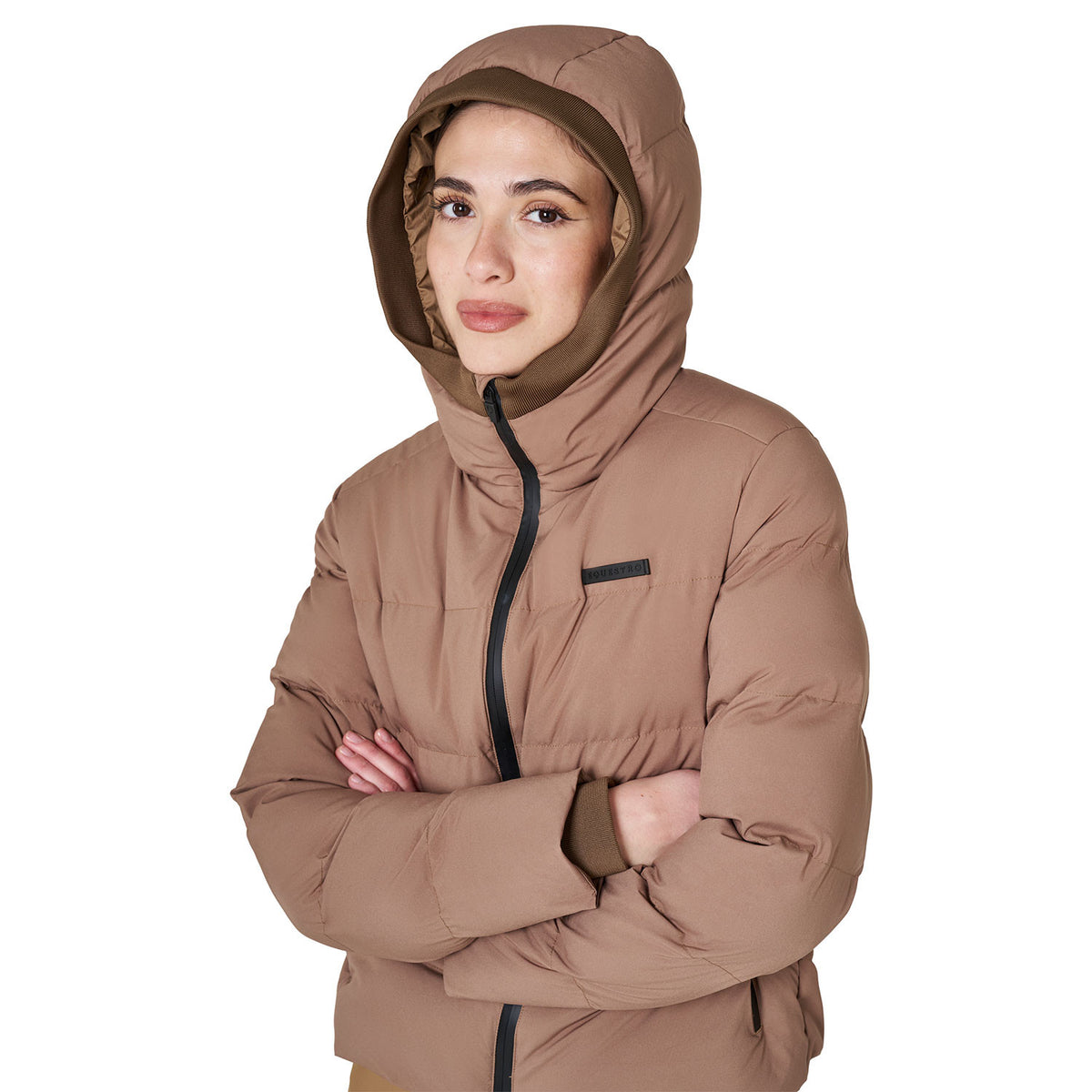 Equestro Women's hooded down jacket