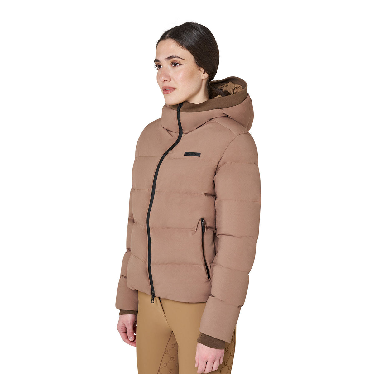 Equestro Women's hooded down jacket