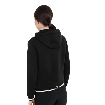 Equestro Women's hoodie with front zipper