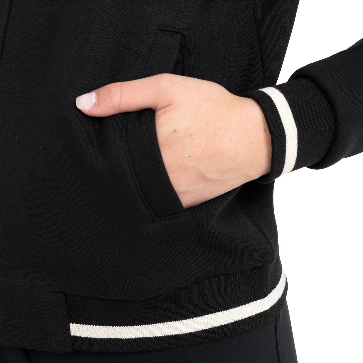 Equestro Women's hoodie with front zipper