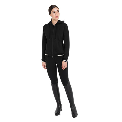 Equestro Women's hoodie with front zipper
