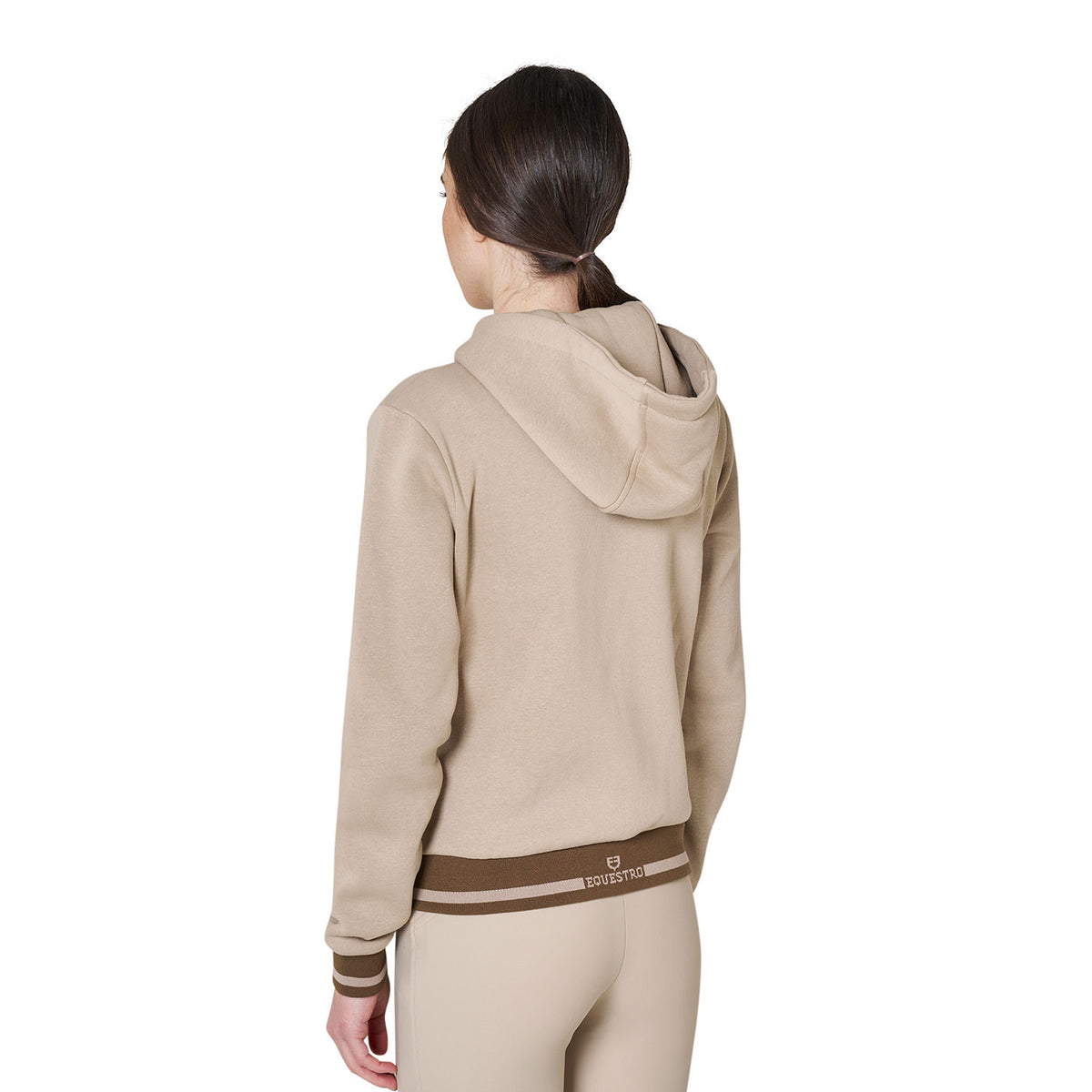 Equestro Women's hoodie with front zipper