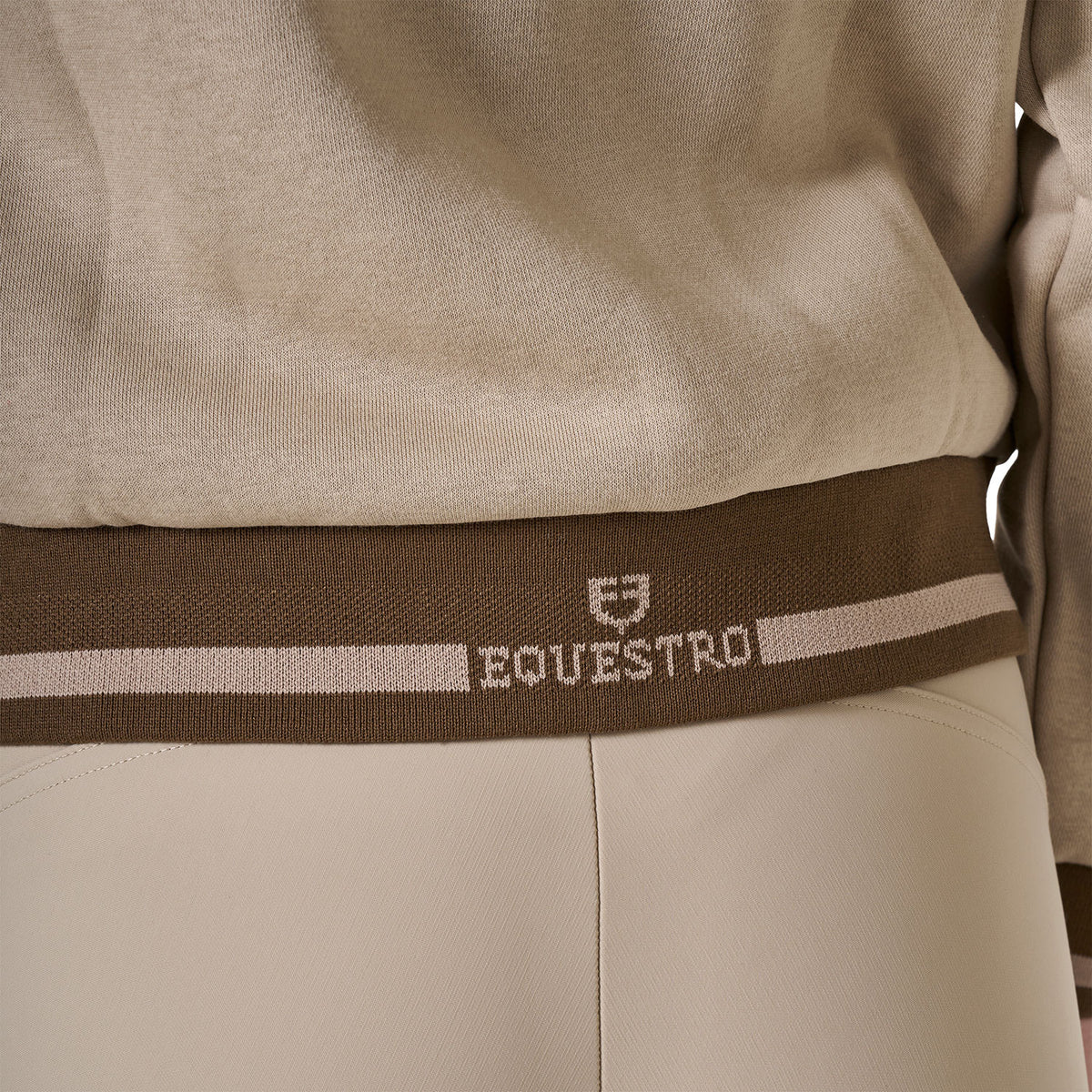 Equestro Women's hoodie with front zipper