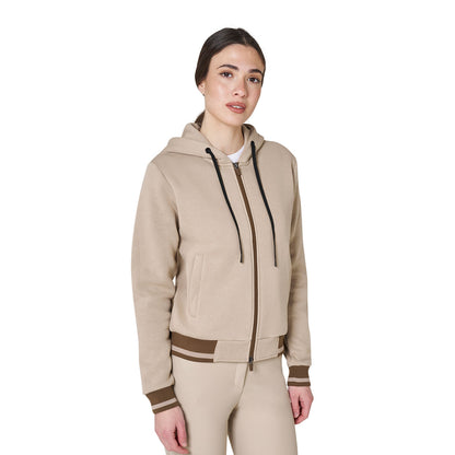 Equestro Women's hoodie with front zipper