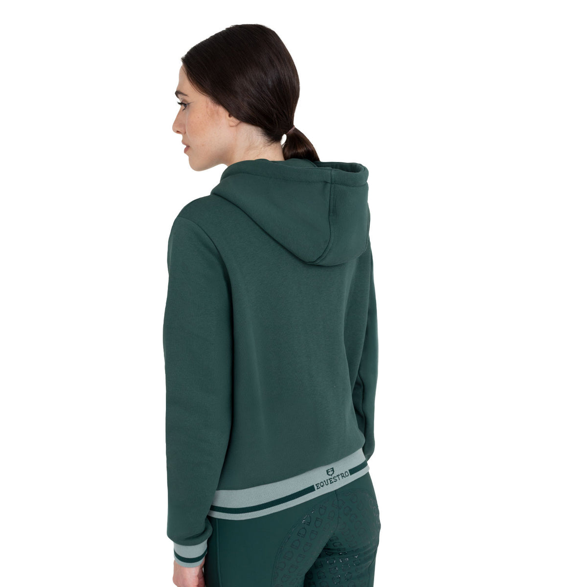Equestro Women's hoodie with front zipper