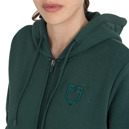 Equestro Women's hoodie with front zipper