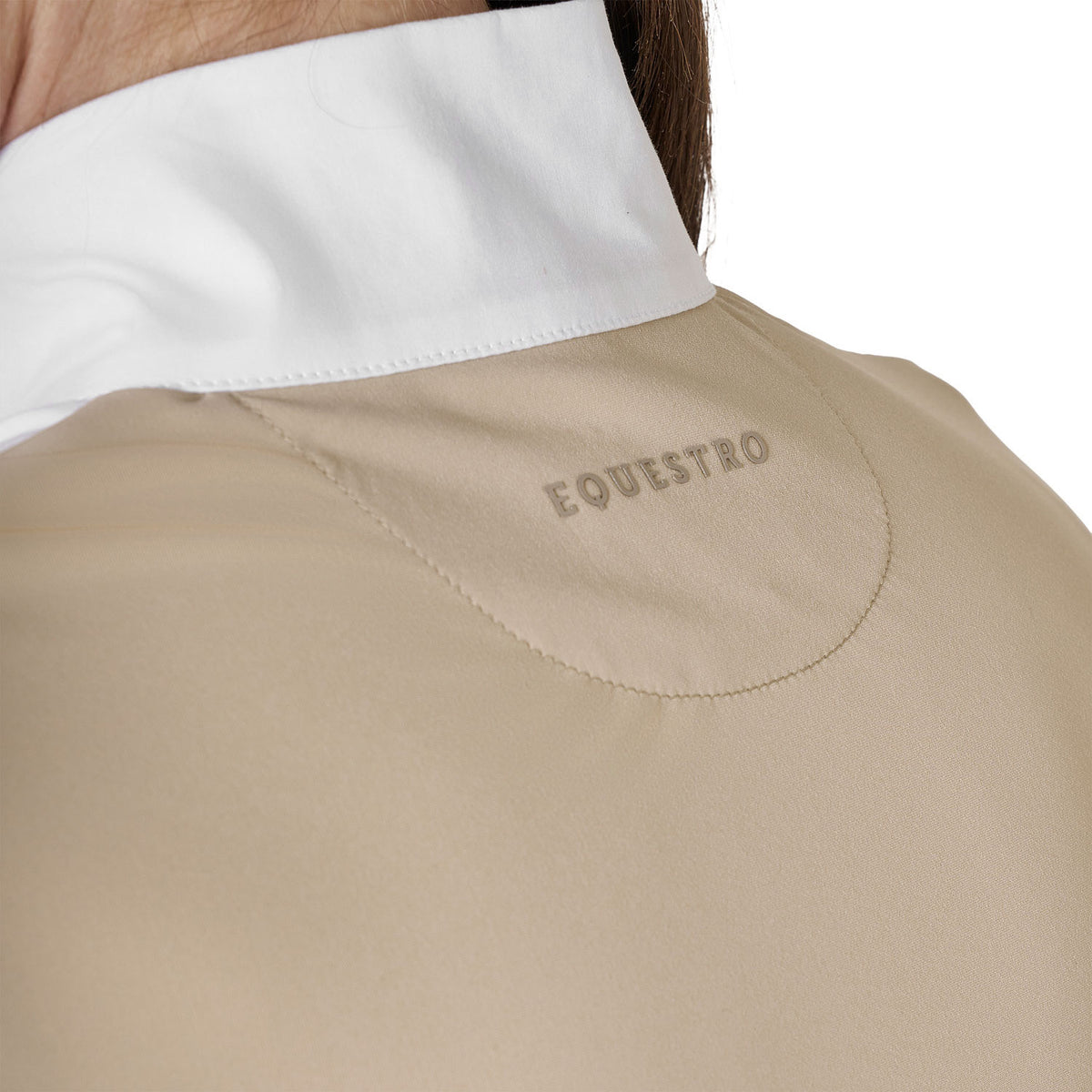 Equestro Women’s perforated long-sleeved competition polo shirt