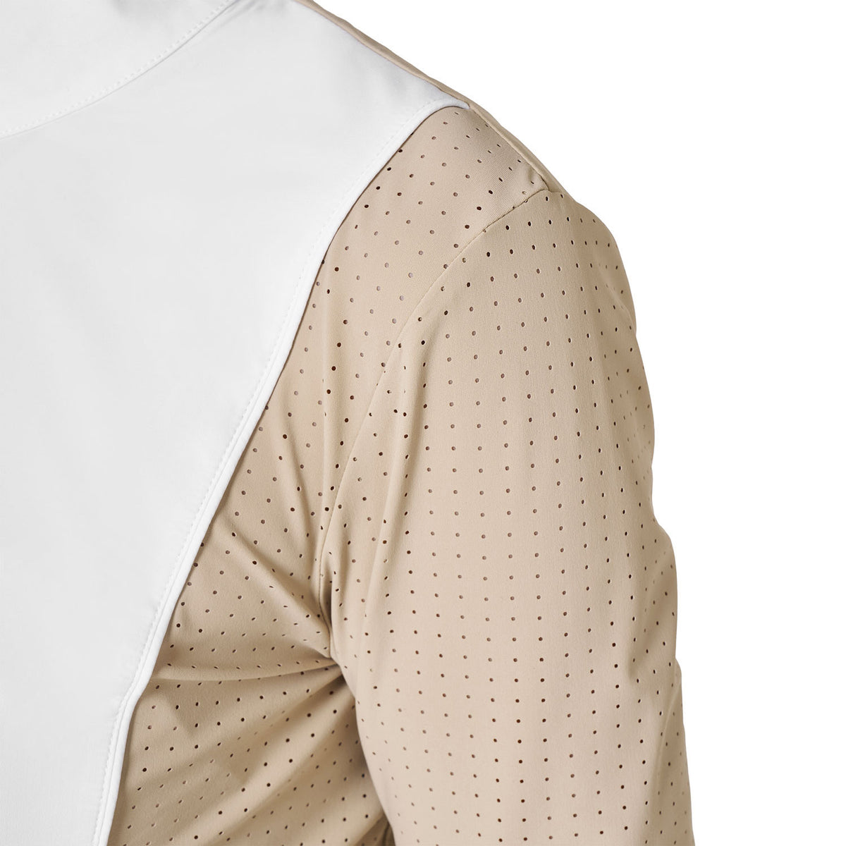 Equestro Women’s perforated long-sleeved competition polo shirt