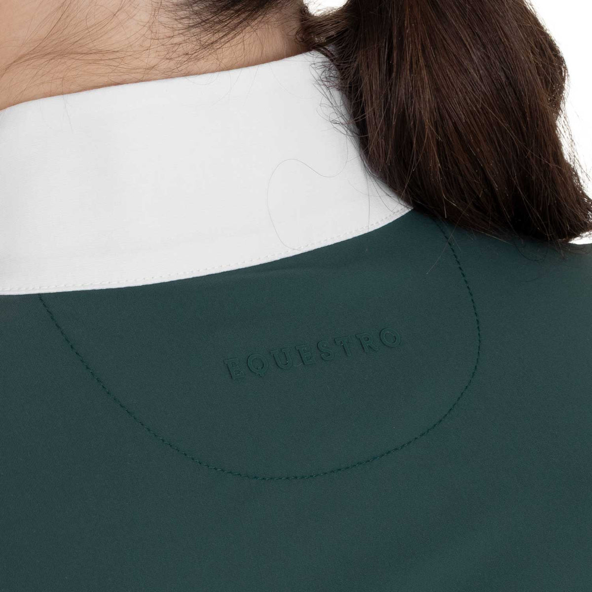 Equestro Women’s perforated long-sleeved competition polo shirt