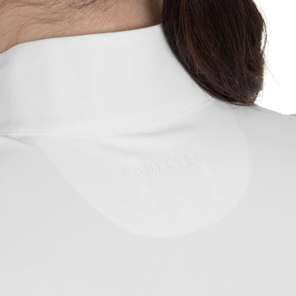 Equestro Women’s perforated long-sleeved competition polo shirt