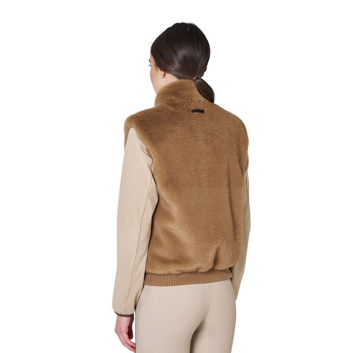 Equestro Women's faux fur vest