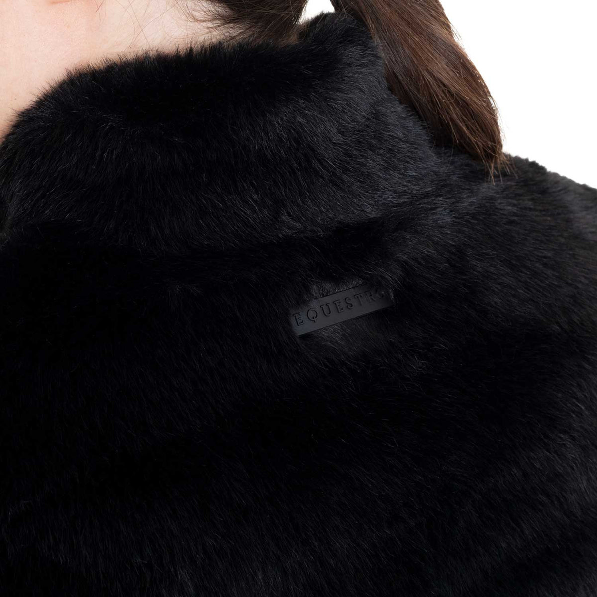 Equestro Women's faux fur vest