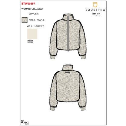 Equestro Women's outerwear in faux fur