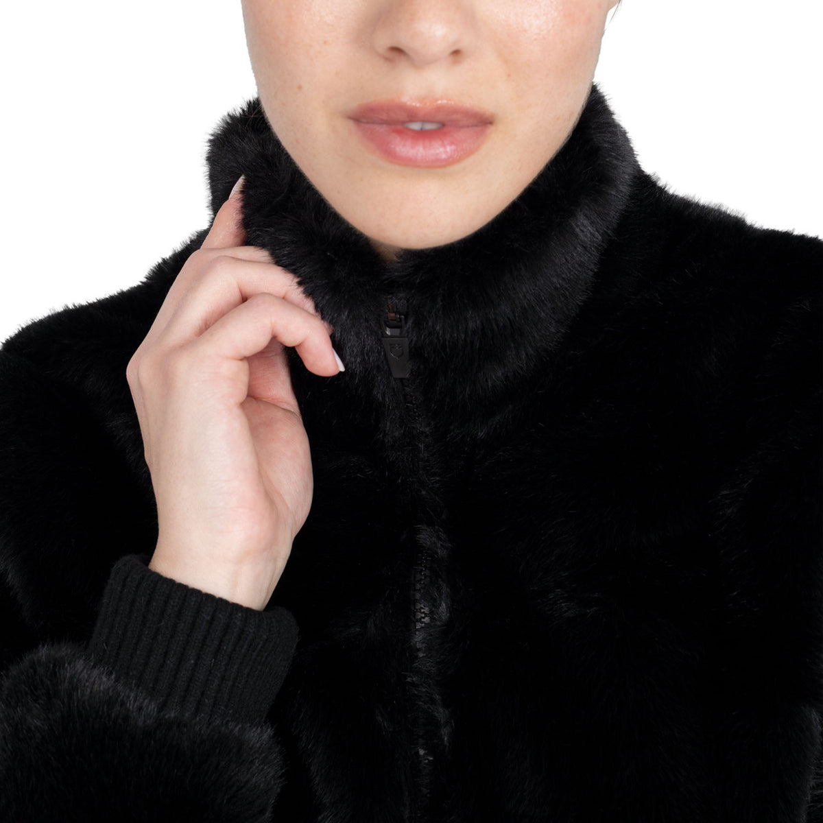 Equestro Women's outerwear in faux fur