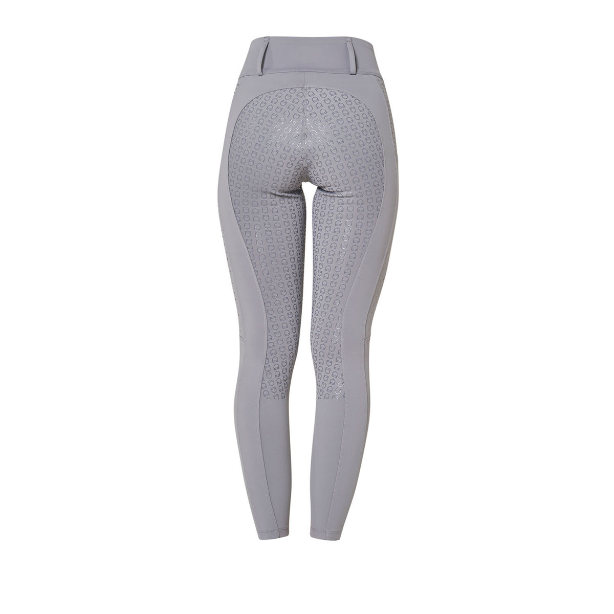 Equestro Women's high-waisted leggings with belt loops and rhinestones