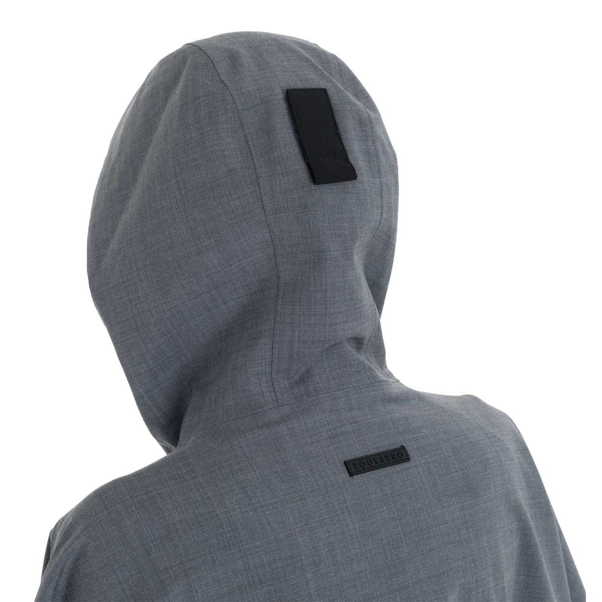 Equestro Women's rain-resistant cape in wool blend