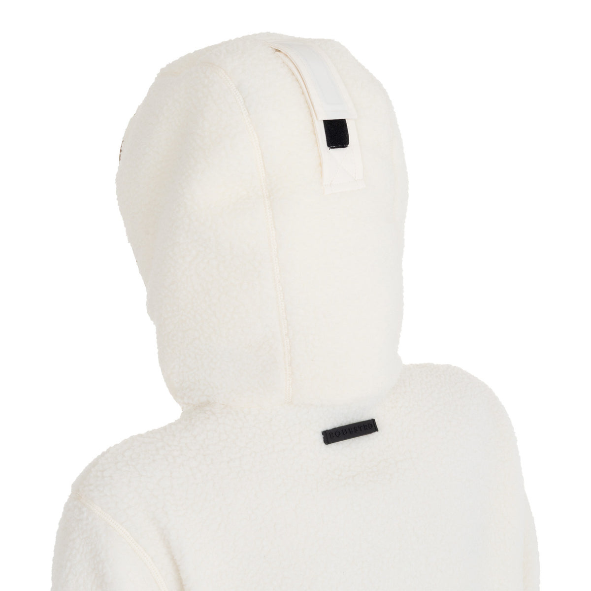 Equestro Women's teddy fleece hoodie with zip