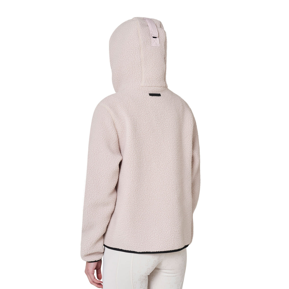 Equestro Women's teddy fleece hoodie with zip
