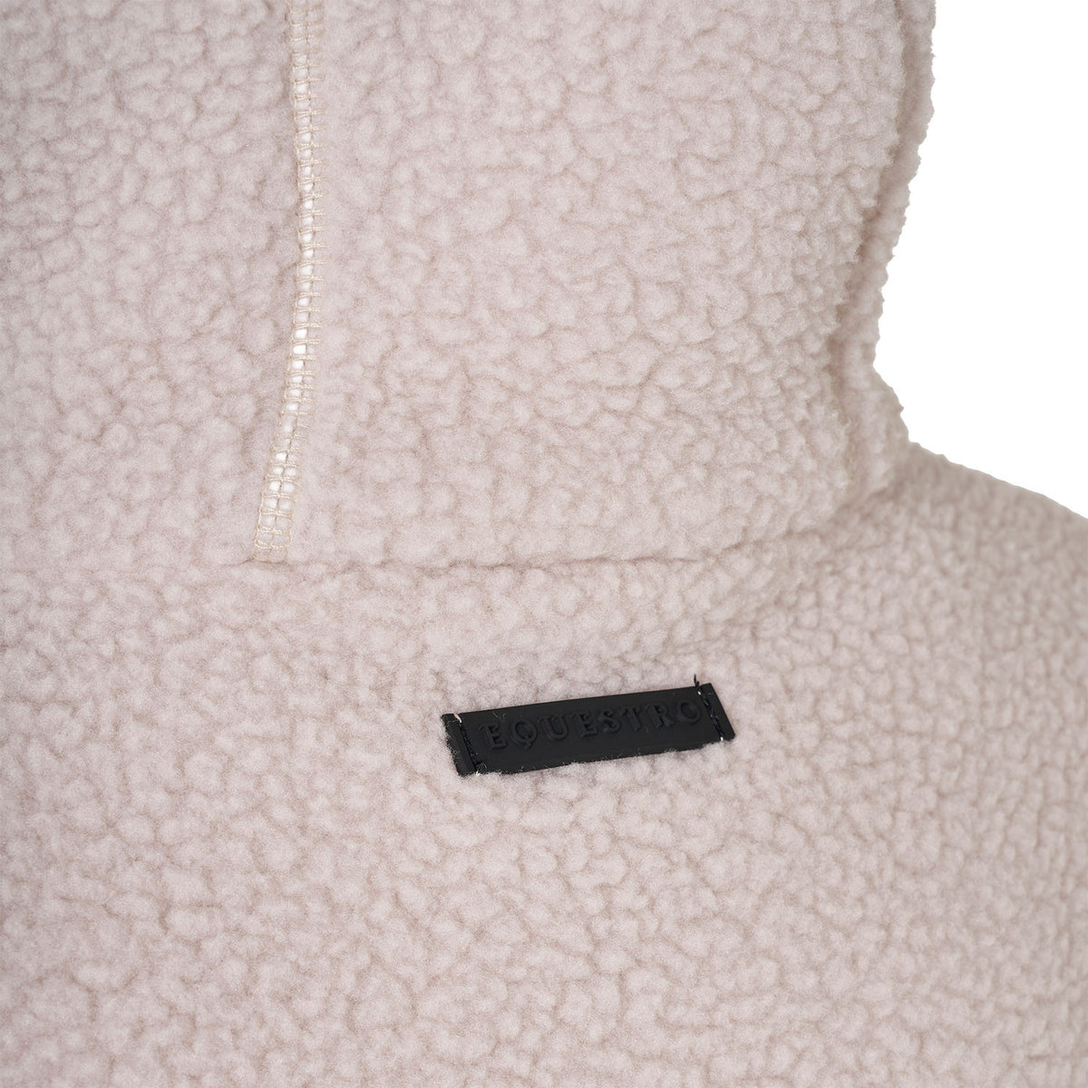 Equestro Women's teddy fleece hoodie with zip