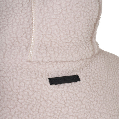 Equestro Women's teddy fleece hoodie with zip