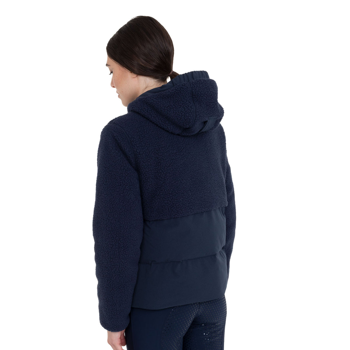 Equestro Women's down jacket with teddy inserts