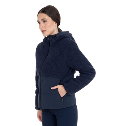 Equestro Women's down jacket with teddy inserts